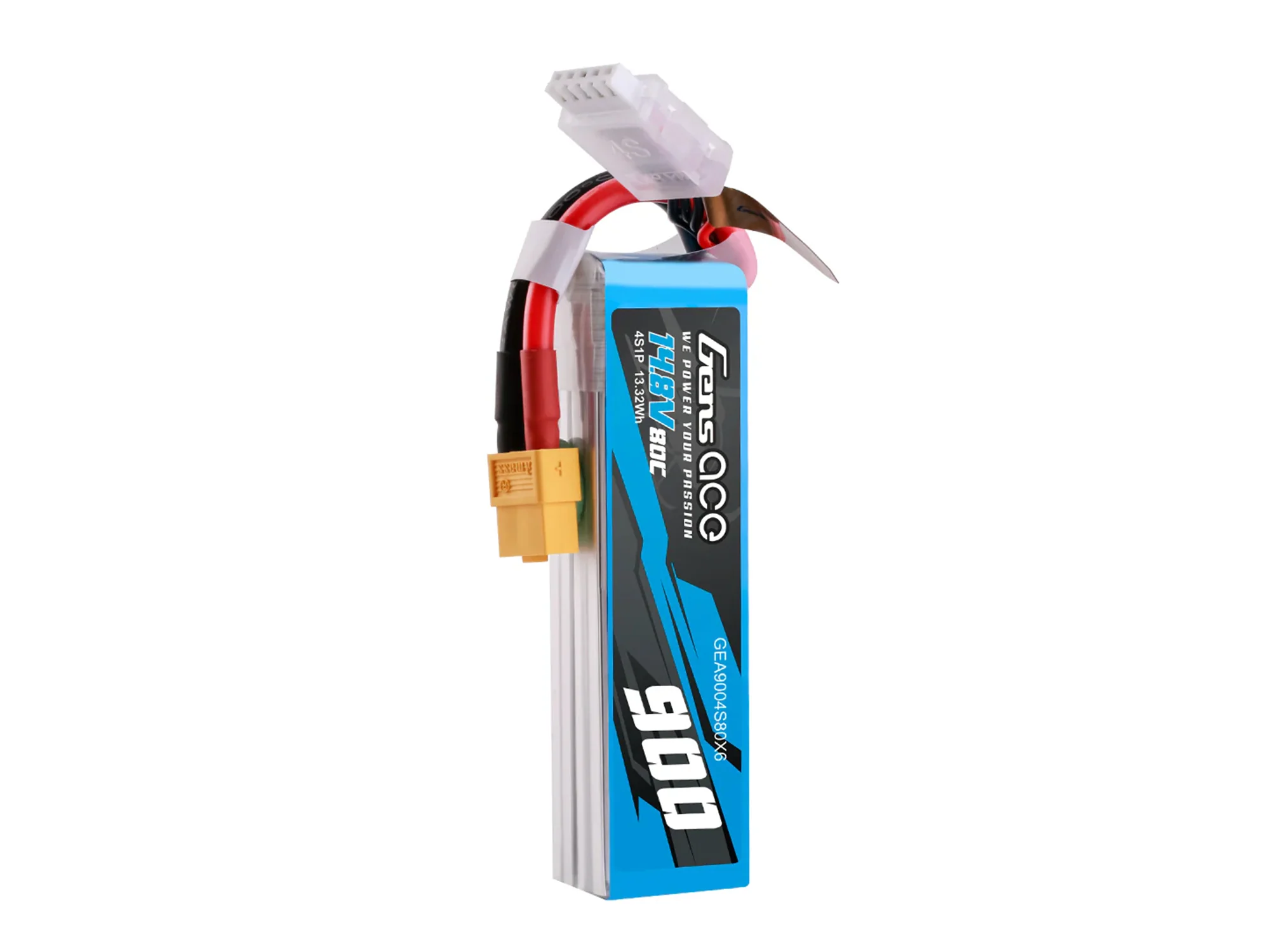 Gens Ace Li-Po 4S 14.8V 900mAh 80C with XT60 G4S0900-80X6 - Image 4