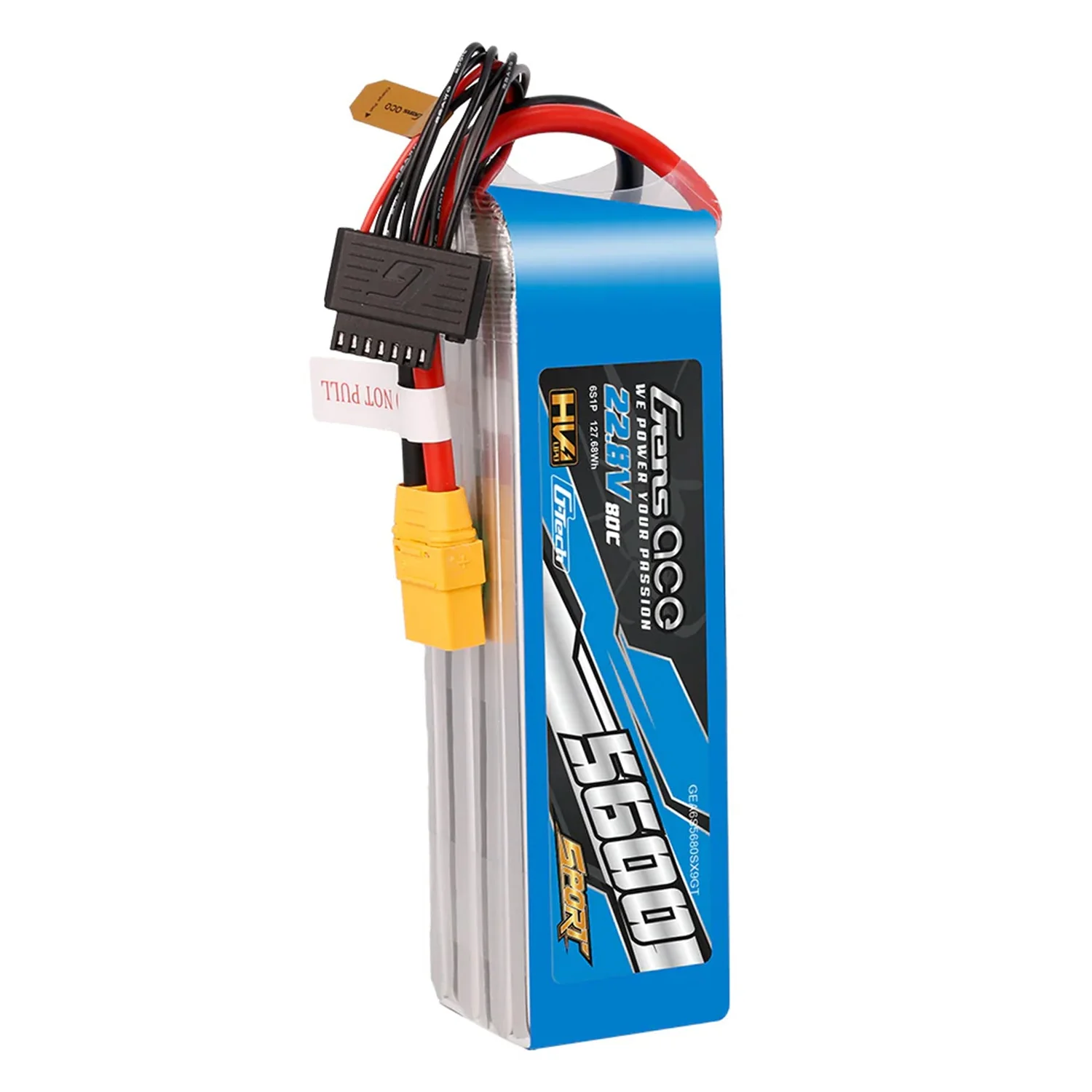 Gens Ace Li-Po G-Tech SPORT HV 6S 22.2V 5600mAh 80C with XT90 GT6H5600-80X9S - Image 4