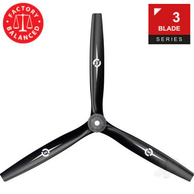 Master Airscrew 17x9 3-Blade Propeller Reverse/Pusher MAS3B17X90R01