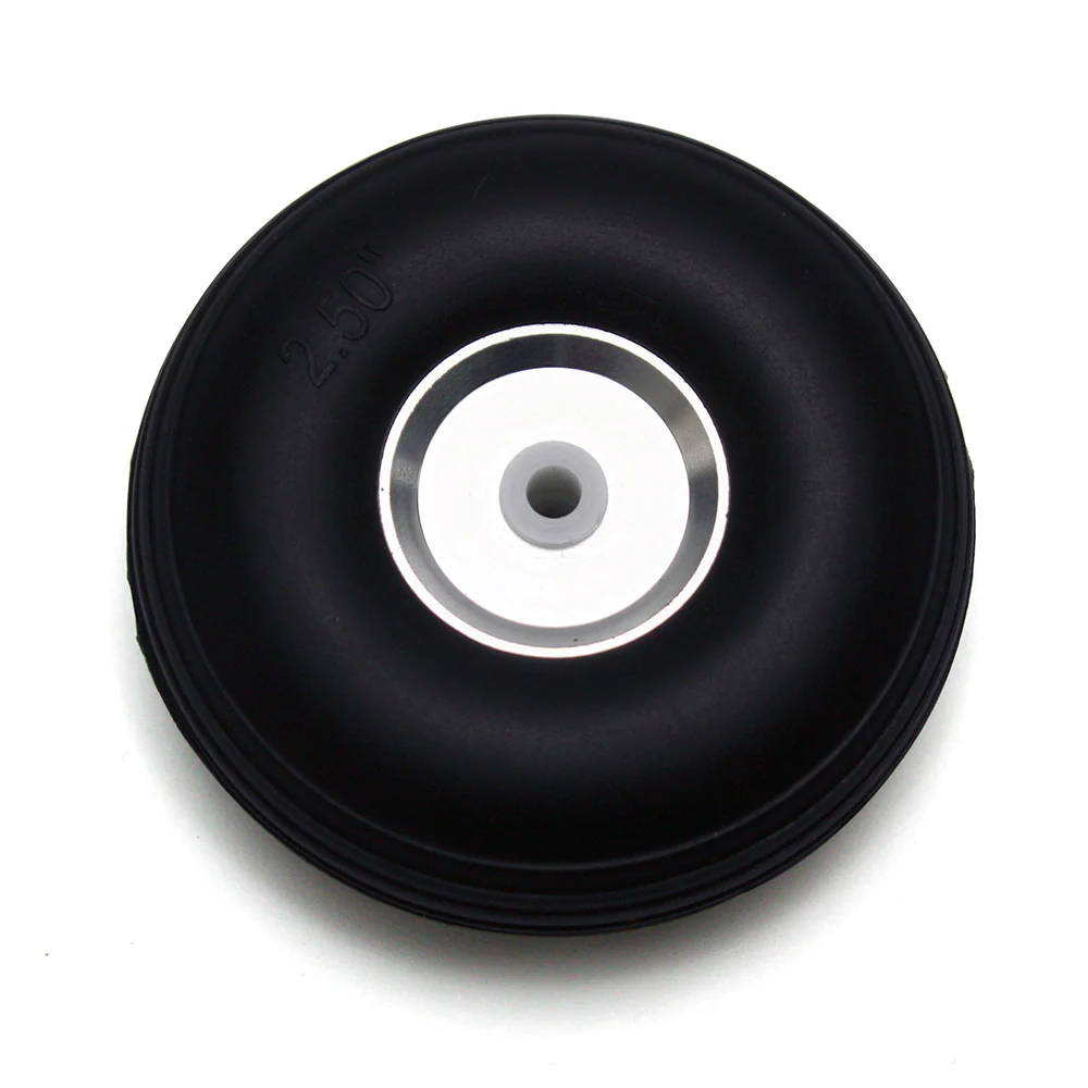 Nexus 2.5" PU Treaded Wheel with Aluminium Hub for 3.1mm (1/8) Axle - Image 3