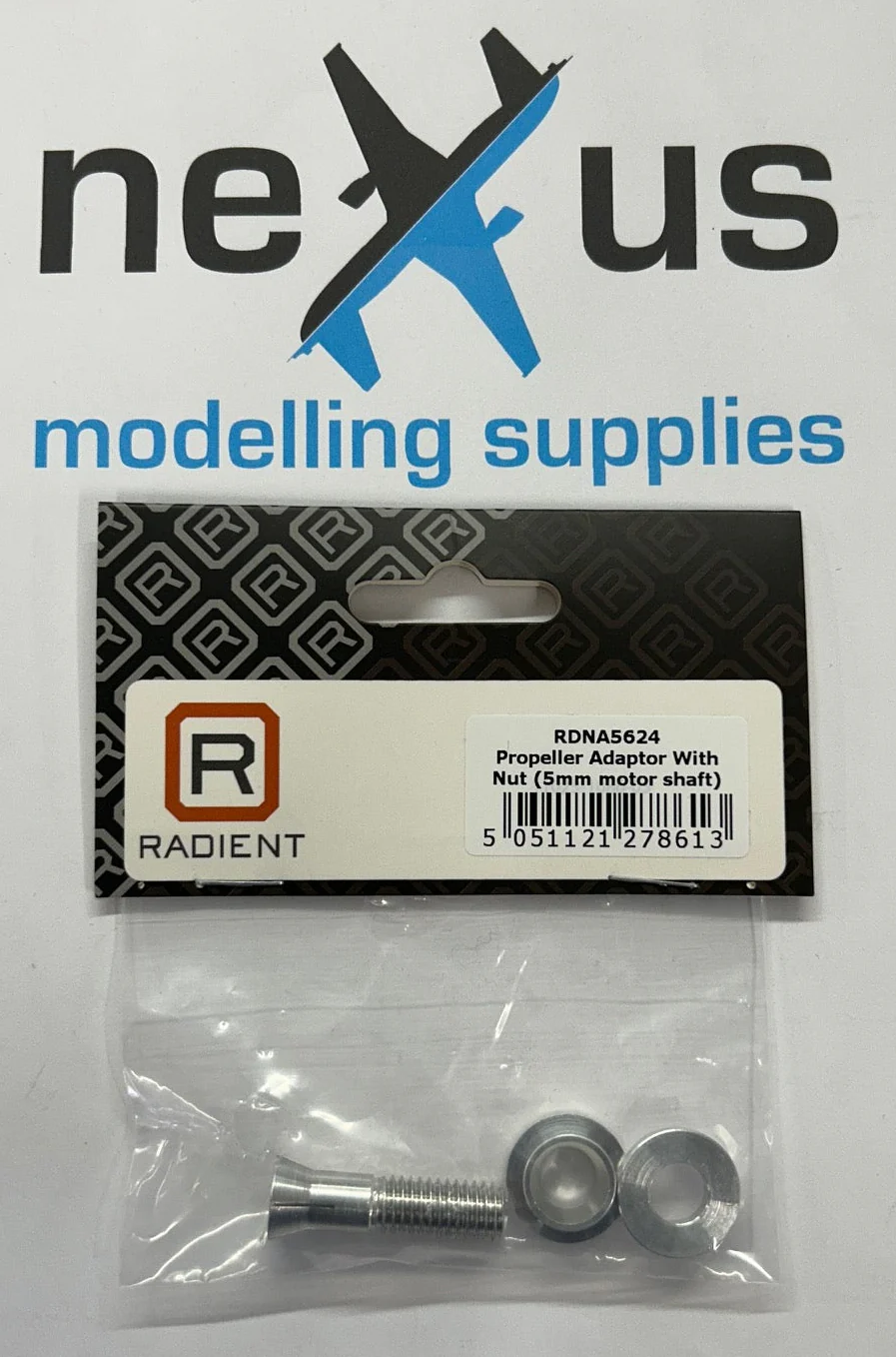 Radient Propeller Adapter & Nut (for 5mm motor shaft) RDNA5624 - Image 5