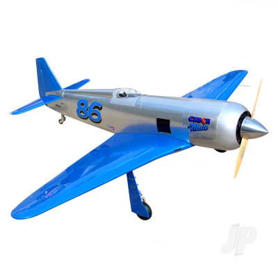 Seagull Yak 11 Reno Racer, Czech Mate (30-35cc) 1.80m / 71in, Pearl Blue / Chrome with Electric Retracts SEA302NCG