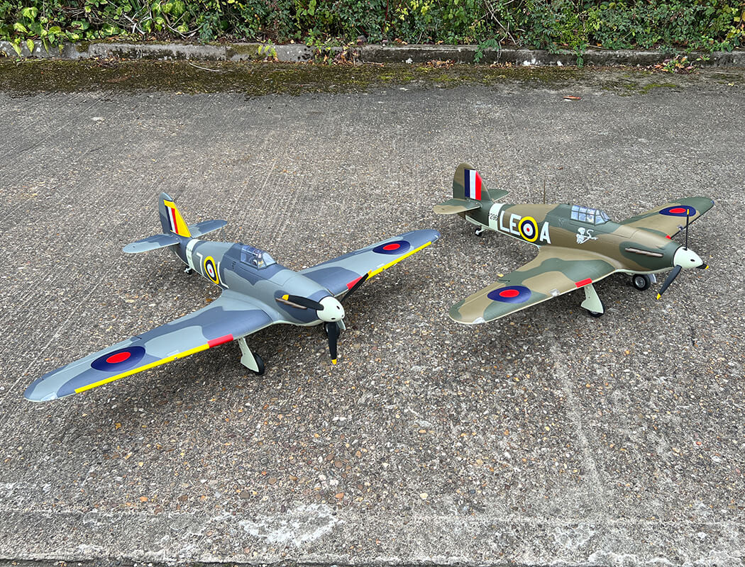 XFLY Hawker Hurricane Mk1 Brown/Green 1200mm PNP XF126P-B - Image 22