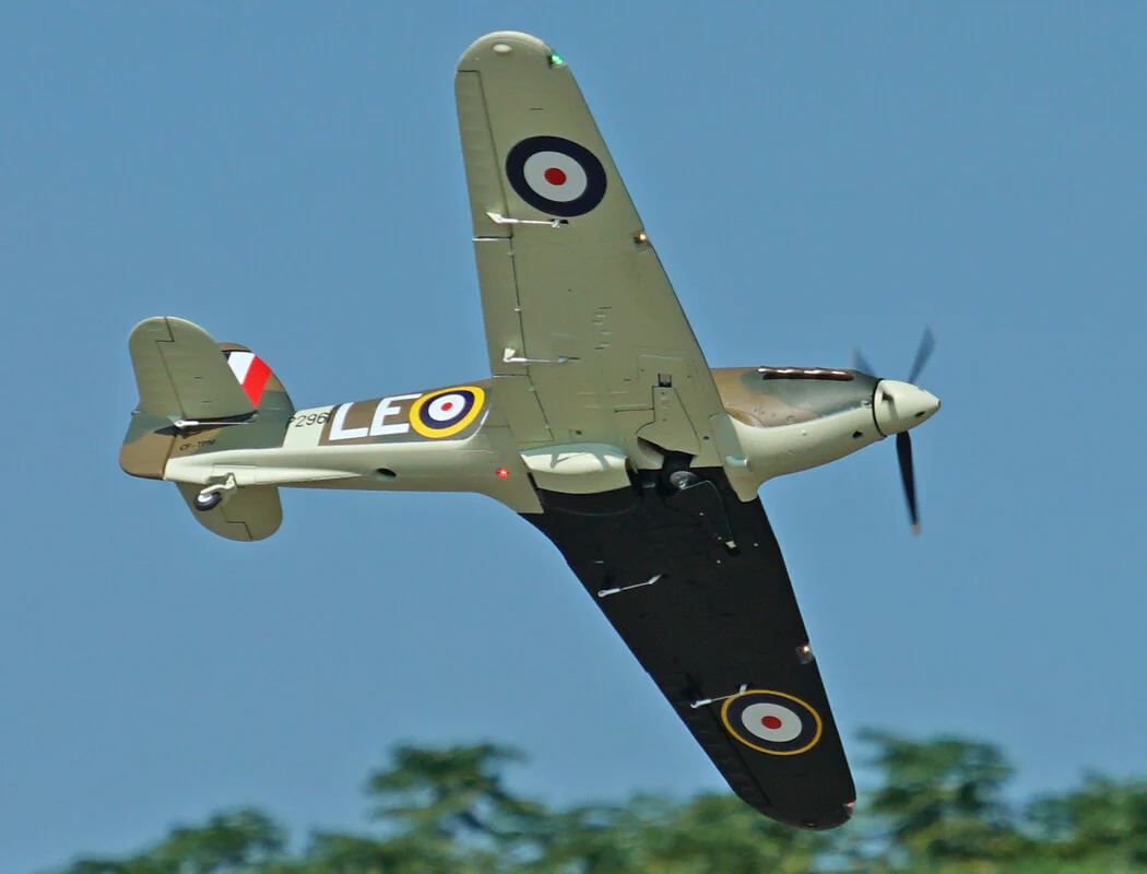 XFLY Hawker Hurricane Mk1 Brown/Green 1200mm PNP XF126P-B - Image 26