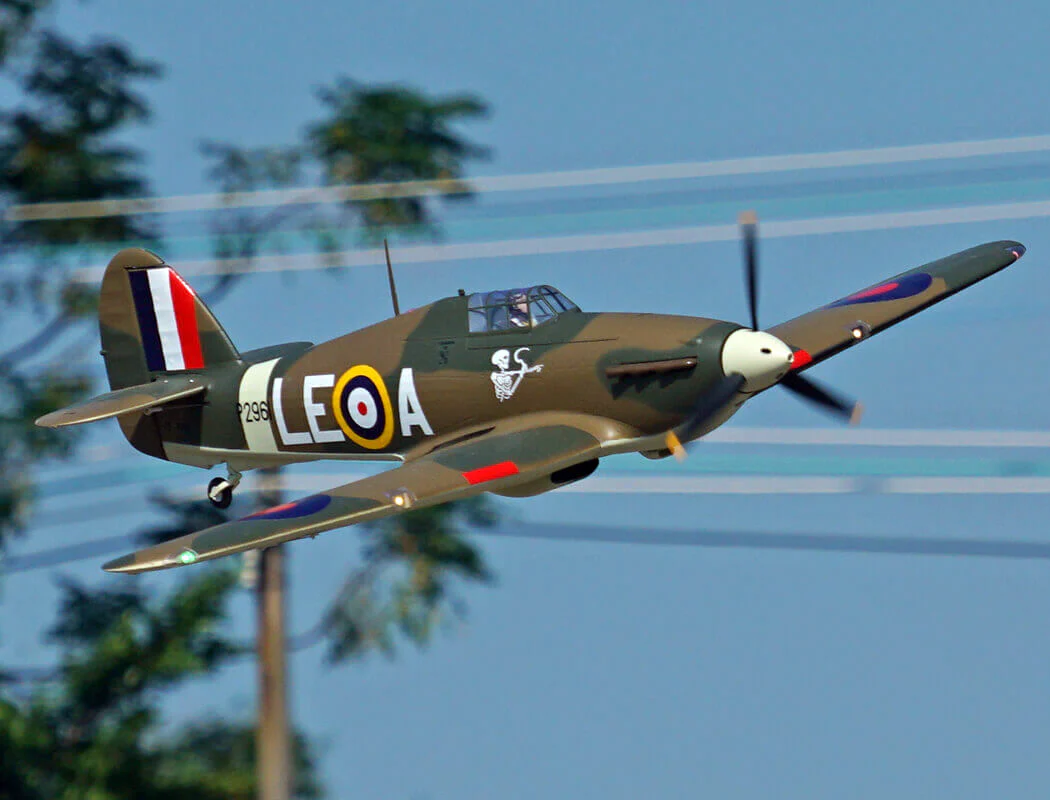 XFLY Hawker Hurricane Mk1 Brown/Green 1200mm PNP XF126P-B - Image 27