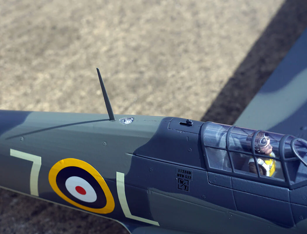 XFLY Hawker Sea Hurricane Mk1 Grey/Green 1200mm PNP XF126P-N - Image 18