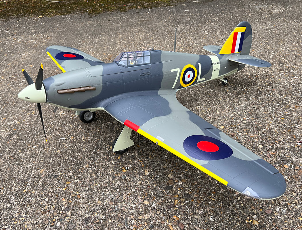 XFLY Hawker Sea Hurricane Mk1 Grey/Green 1200mm PNP XF126P-N - Image 8